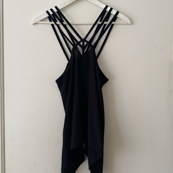 BCBG Black Silk Y2K Strappy Camisole - Picture 4 of 7